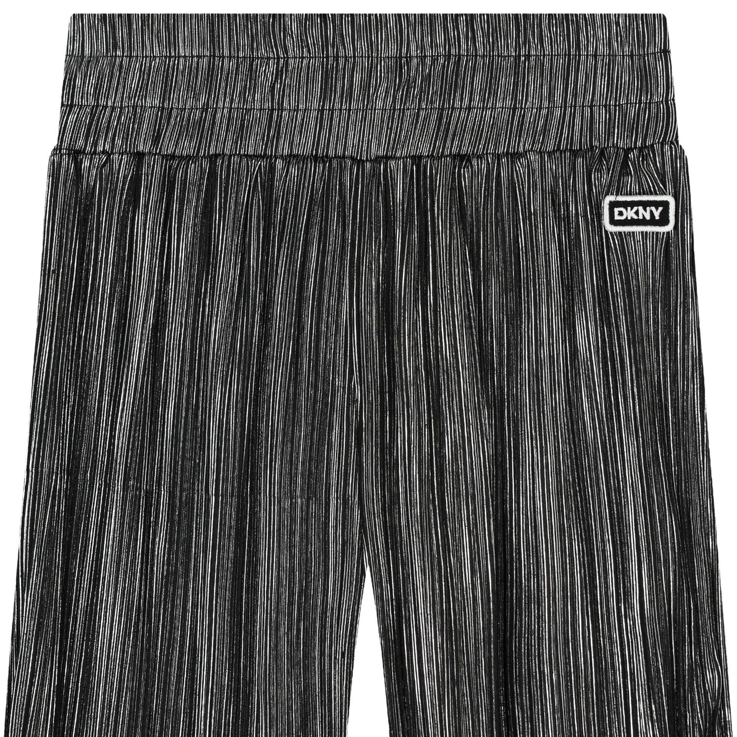 Girls Silver Pliss&eacute; Logo Trousers, 1, hi-res
