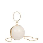 Girls Ivory & Gold Ball Bag, 1, hi-res