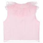 Girls Pink Bow Chiffon Skirt Set, 1, hi-res