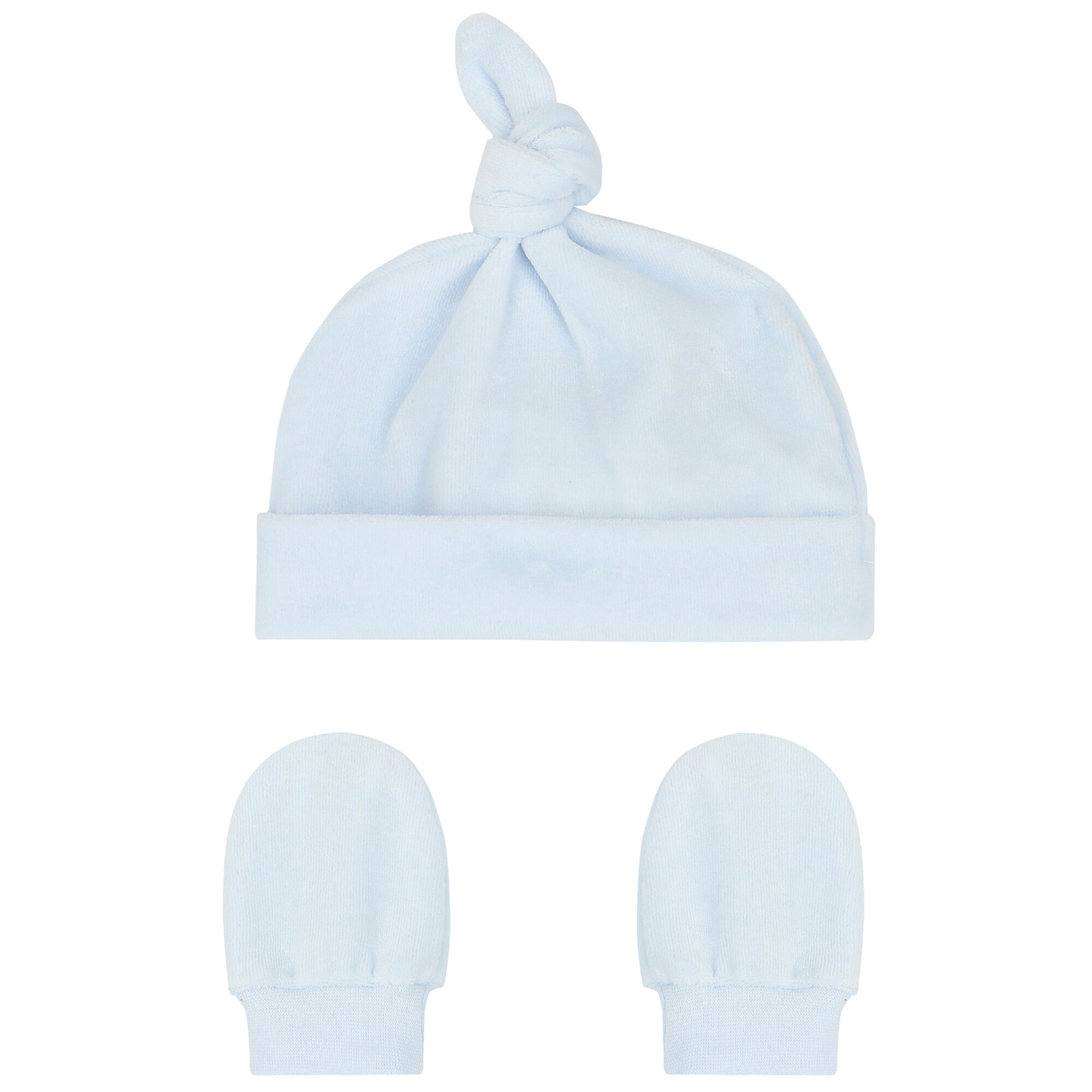 Tutto Piccolo Baby Boys Blue Hat Mitten Set Junior Couture UK