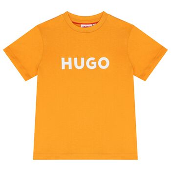 Boys Orange Logo T-Shirt
