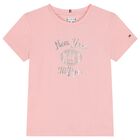 Girls Pink Logo T-Shirt, 2, hi-res