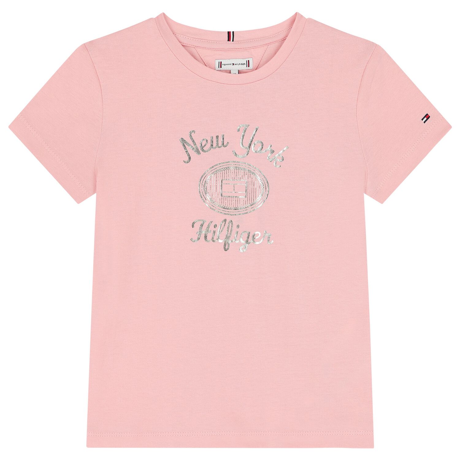Girls Pink Logo T-Shirt, 2, hi-res image number null