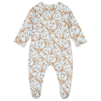Baby Boys Blue & Gold Babygrow