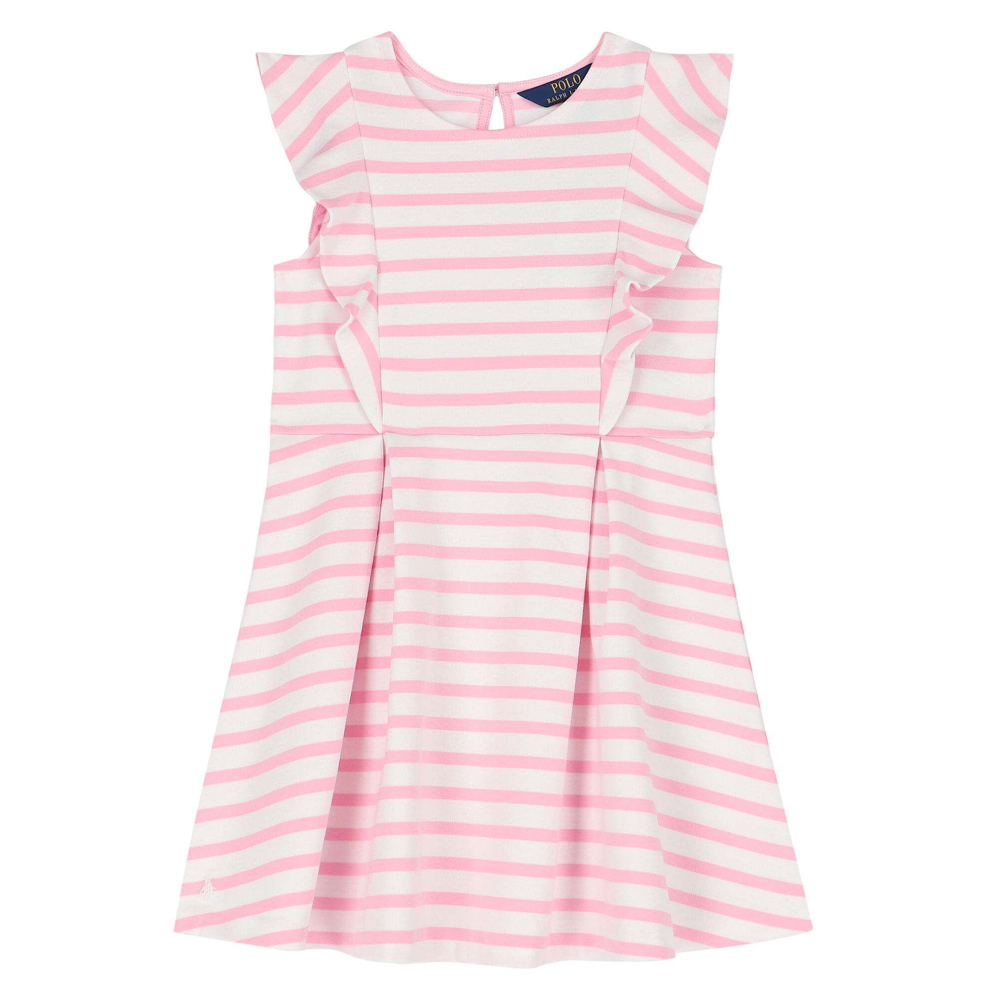 Pink and white striped dress deals