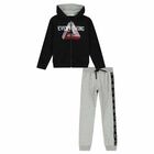 Boys Black, Red & Grey Tracksuit, 1, hi-res