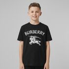 Boys Black EKD Logo T-Shirt, 1, hi-res