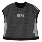 Girls Black & Silver Logo Milano Jersey 2-in-1 T-Shirt, 1, hi-res