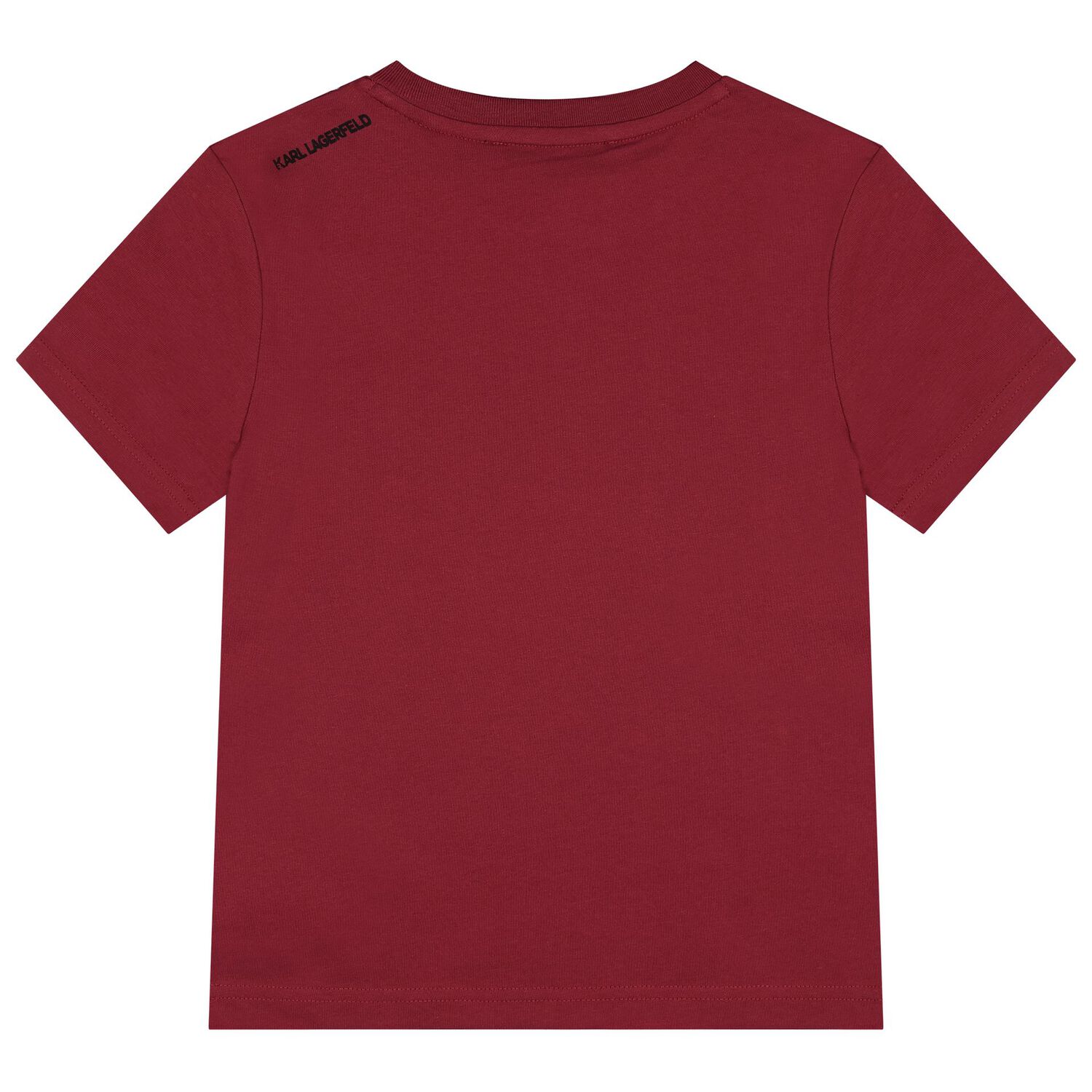 Boys Mini Me Burgundy Logo T-Shirt, 3, hi-res