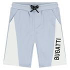Younger Boys Blue Logo Shorts, 2, hi-res