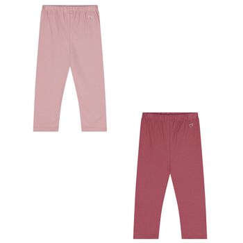Younger Girls Pink Leggings ( 2-Pack )