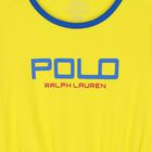 Girls Yellow Logo Playsuit, 1, hi-res