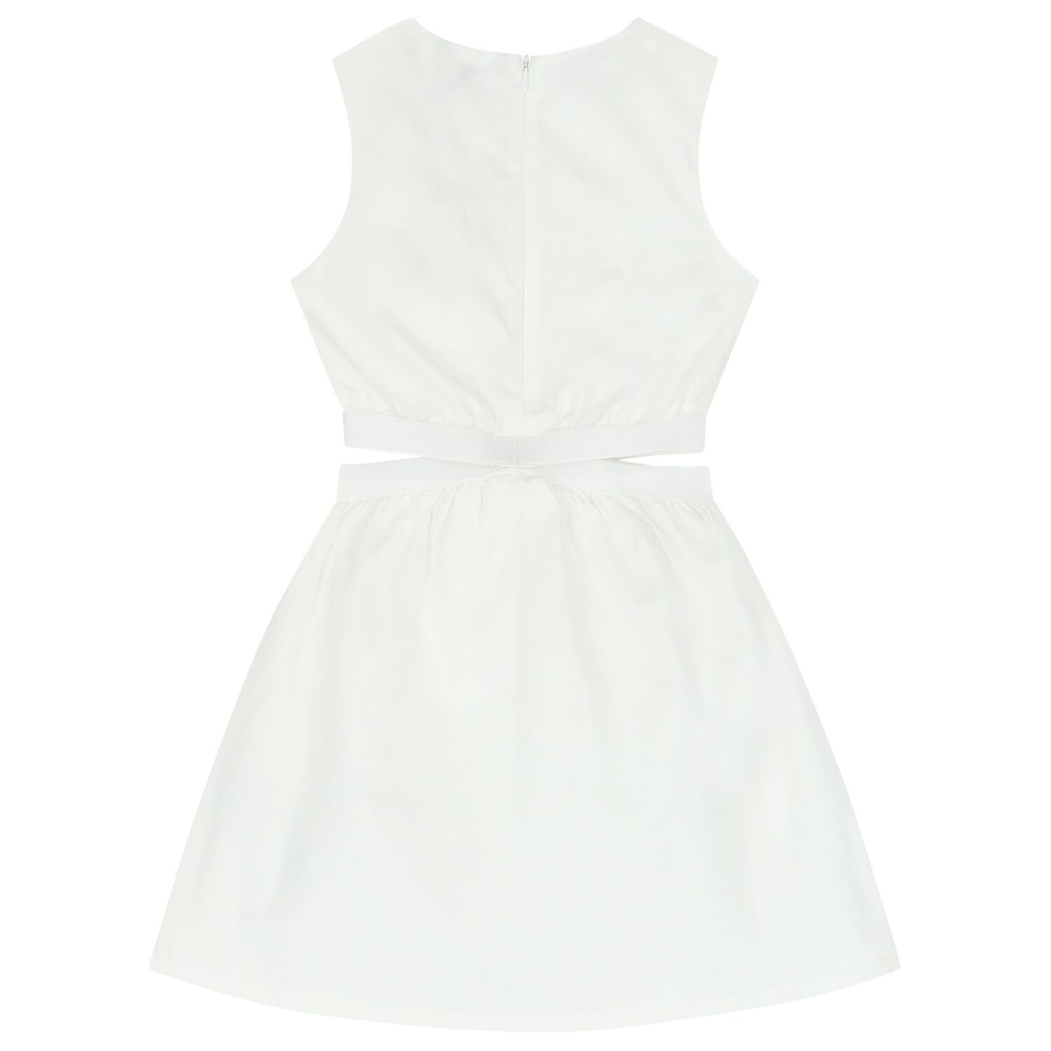 Girls White Logo Dress, 1, hi-res image number null