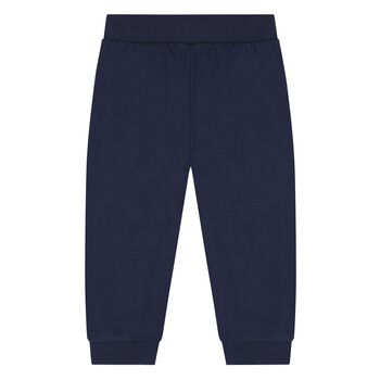 Younger Navy Blue Teddy Bear Logo Joggers