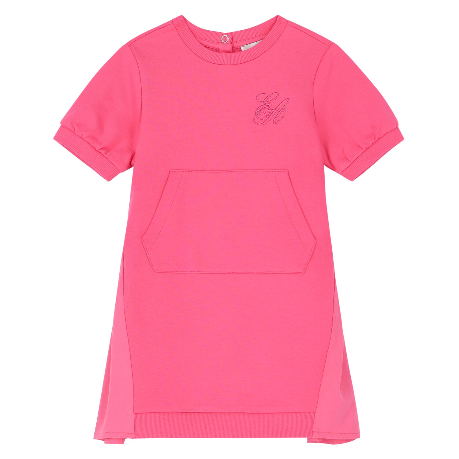 Younger Girls Pink Logo Dress, 1, hi-res image number null