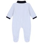 Baby Boys Blue Logo Babygrow, 2, hi-res