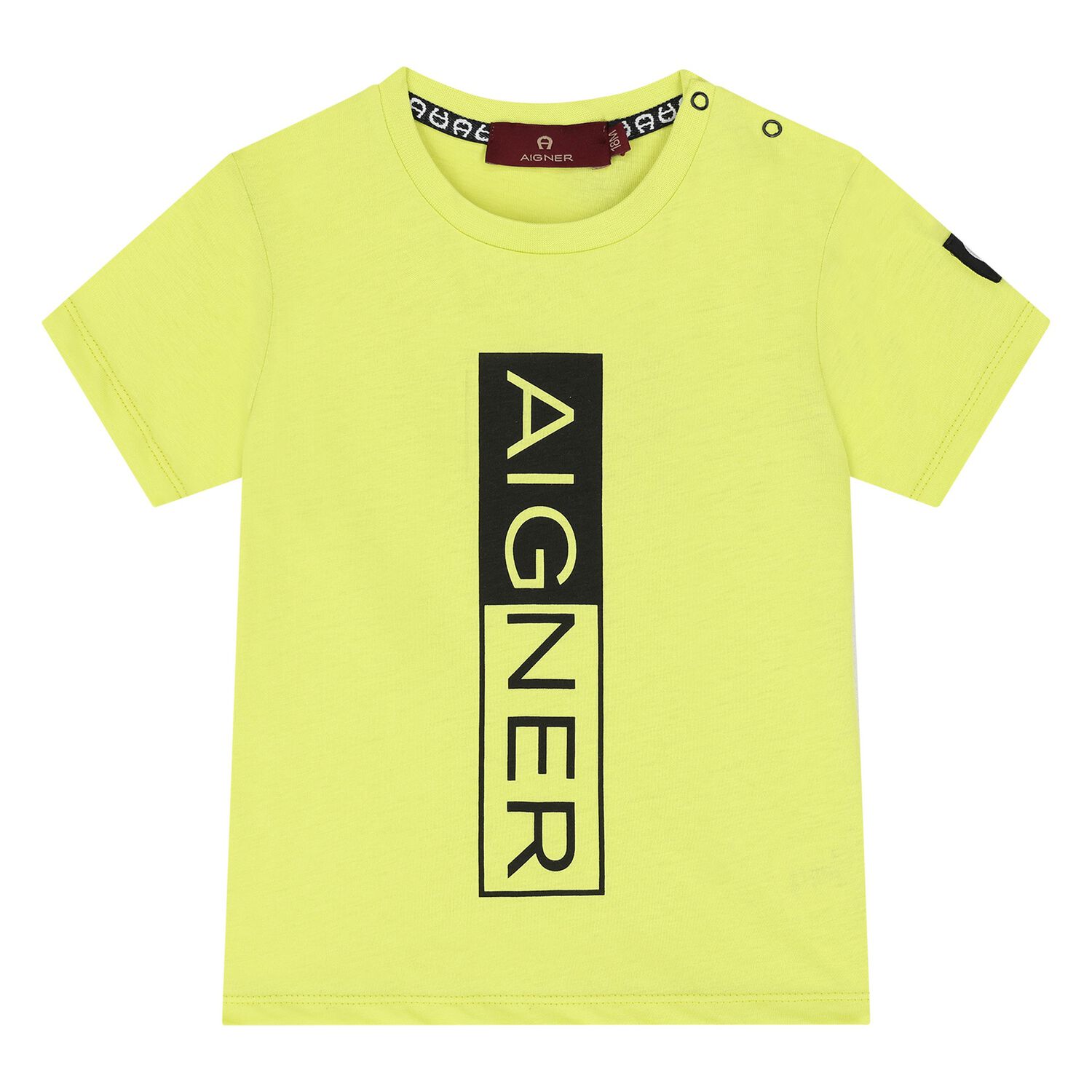 Younger Boys Green Logo T-Shirt, 2, hi-res