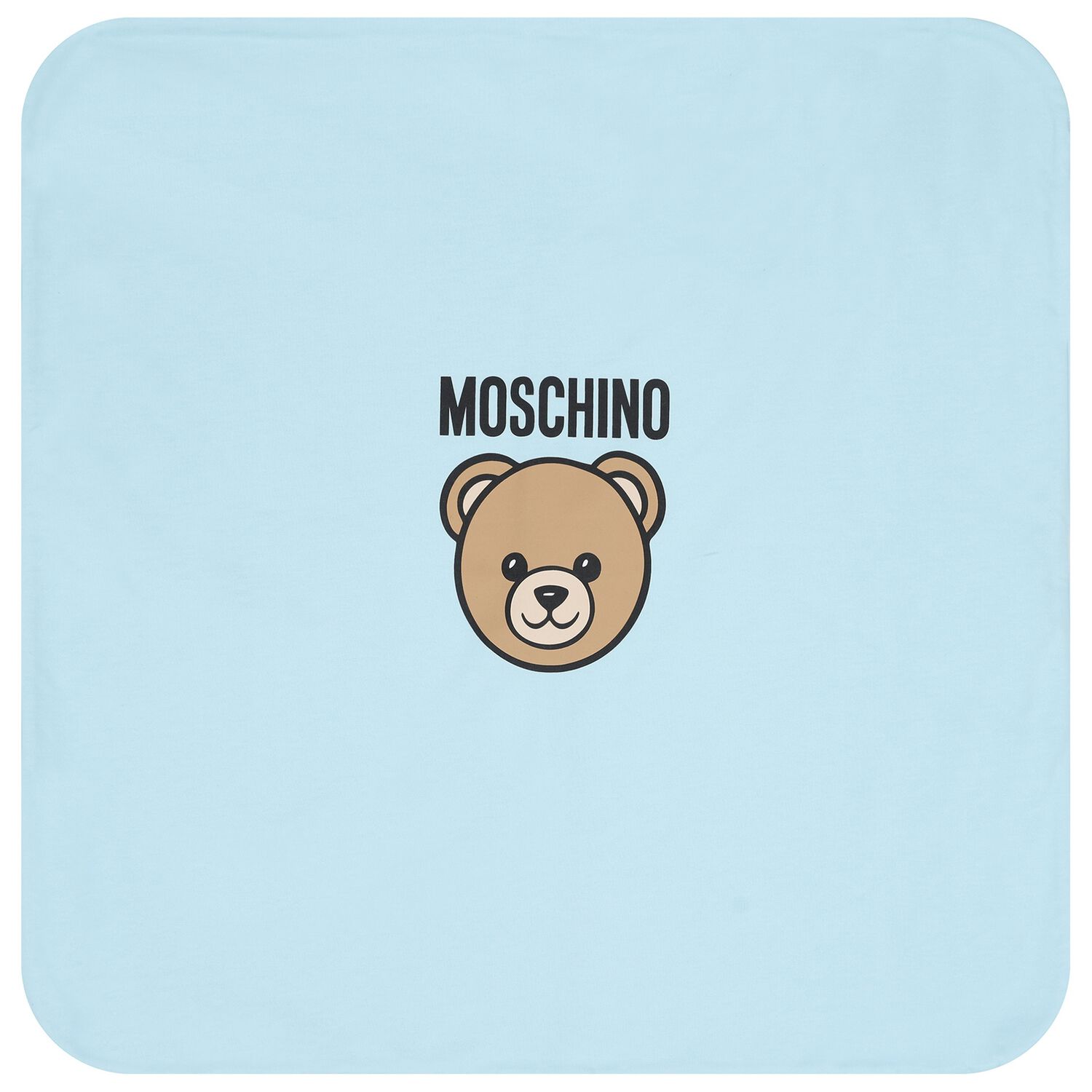 Blue Teddy Bear Logo Baby Blanket, 4, hi-res