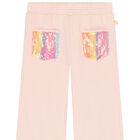 Girls Pink Sequin Joggers, 1, hi-res