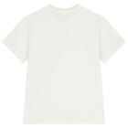 Girls White Logo T-Shirt, 1, hi-res