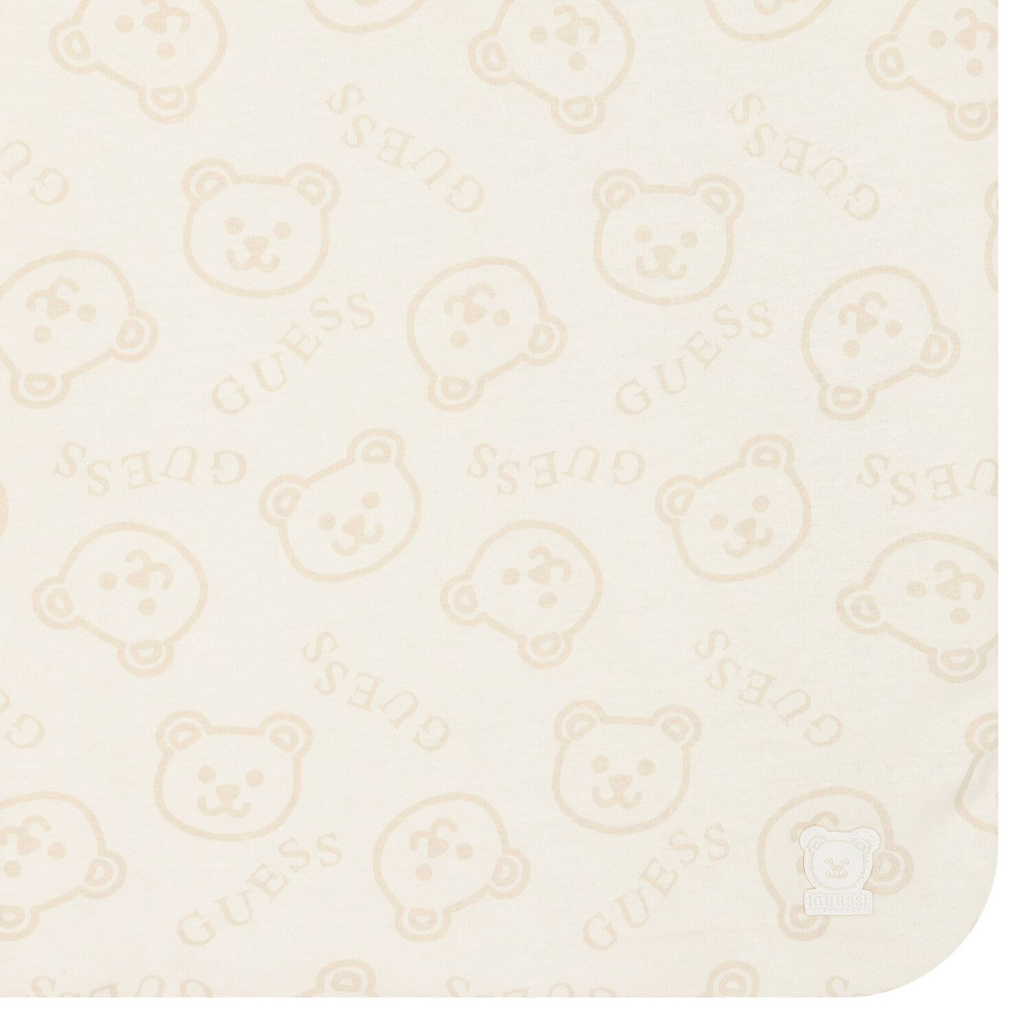 Ivory Teddy Bear Logo Baby Blanket, 1, hi-res