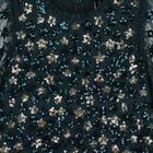 Girls Green Sequin Tulle Dress, 1, hi-res