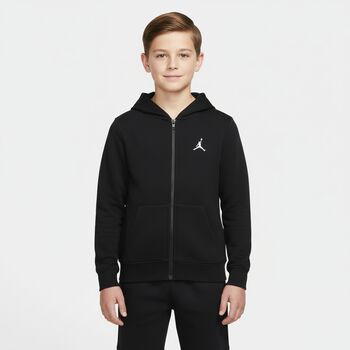 Black Jordan Logo Hooded Zip Up Top, 1 Black Jordan Logo Hooded Zip Up Top