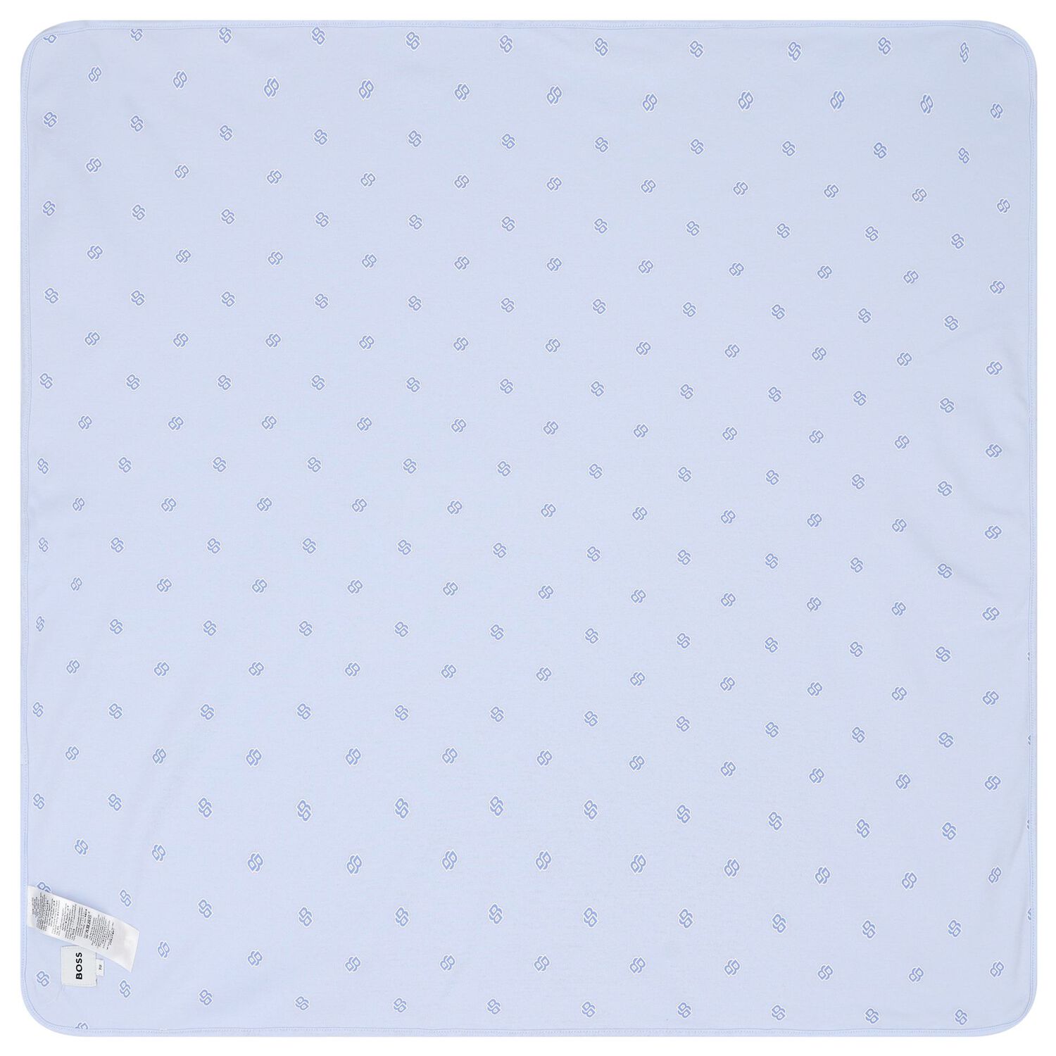 Baby Boys Blue Logo Blanket, 2, hi-res