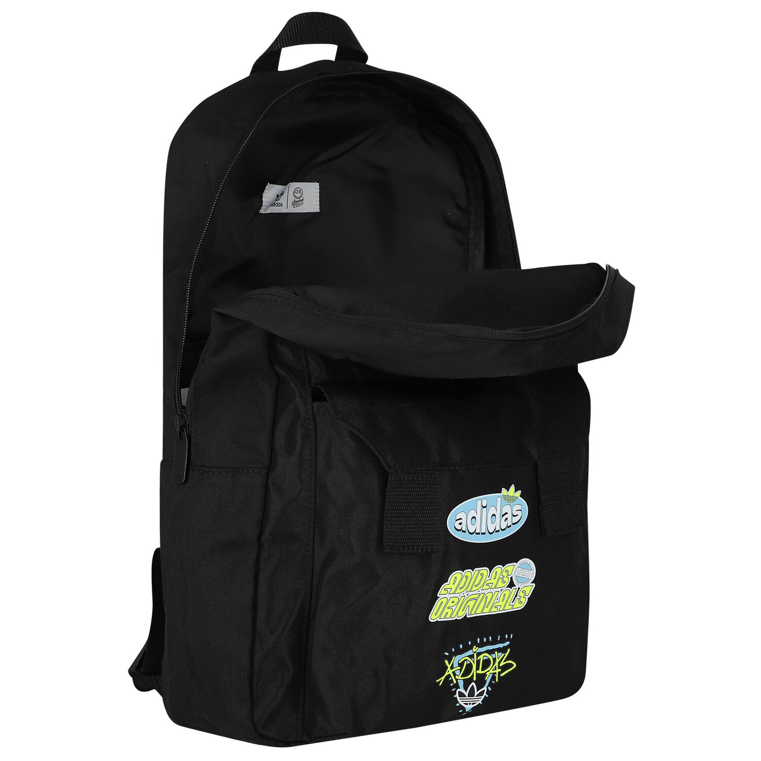 Black Logo Backpack, 1, hi-res