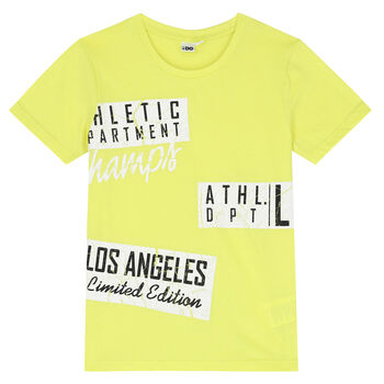 Boys Yellow Graphic T-Shirt