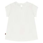 Younger Girls White Bag Logo T-Shirt, 1, hi-res