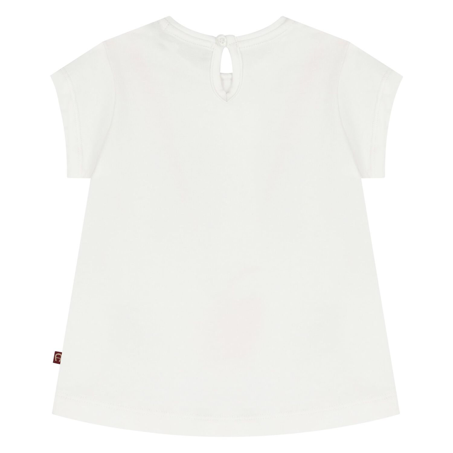 Younger Girls White Bag Logo T-Shirt, 1, hi-res