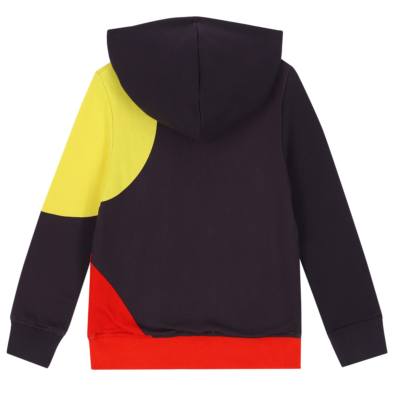 Boys Grey, Red & Yellow Logo Zip Up Top, 1, hi-res