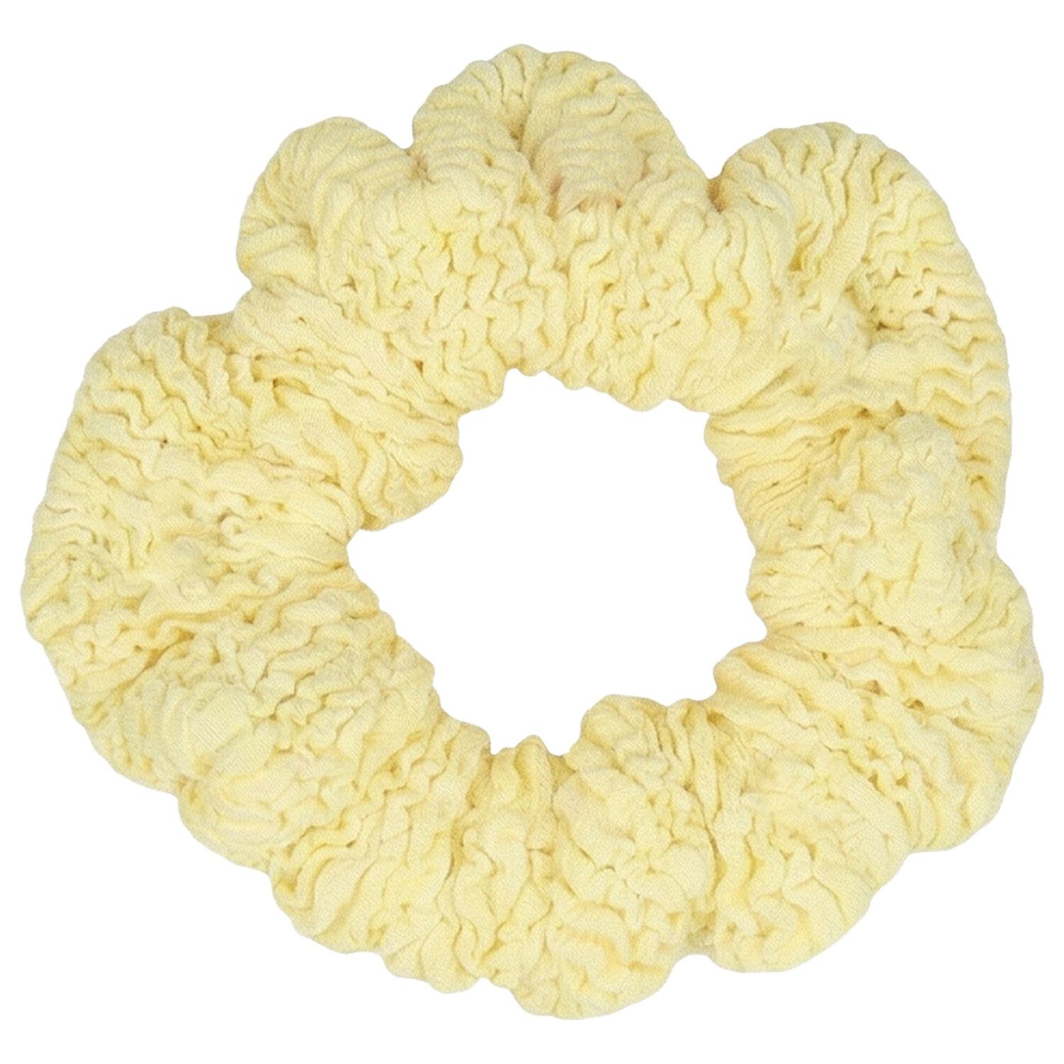 Girls Blue, Yellow & Purple Crinkle Scrunchies ( 3 Pack ), 2, hi-res