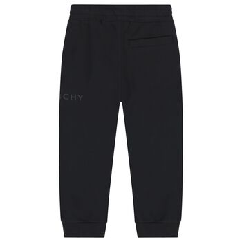Boys Black Logo Joggers