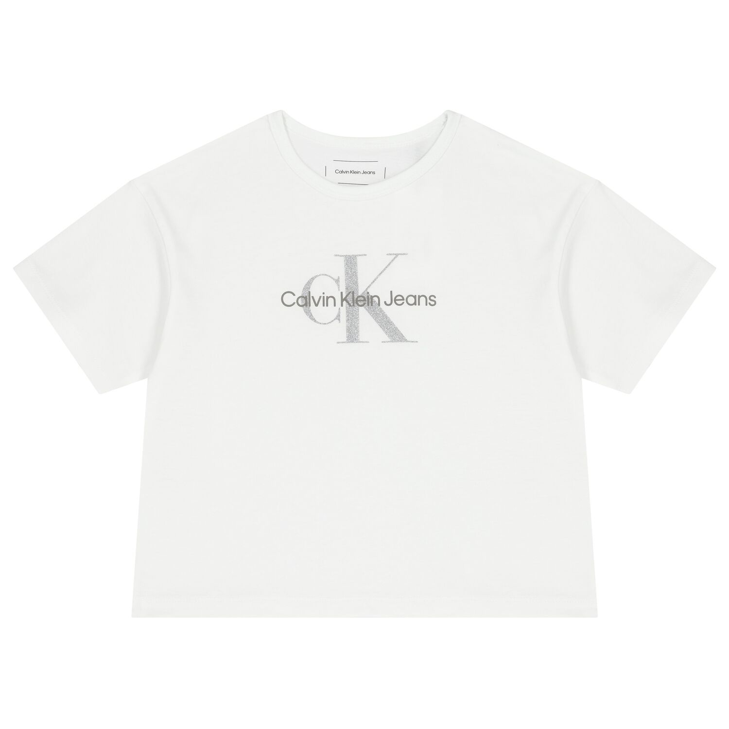 Girls White Logo T-Shirt, 2, hi-res image number null