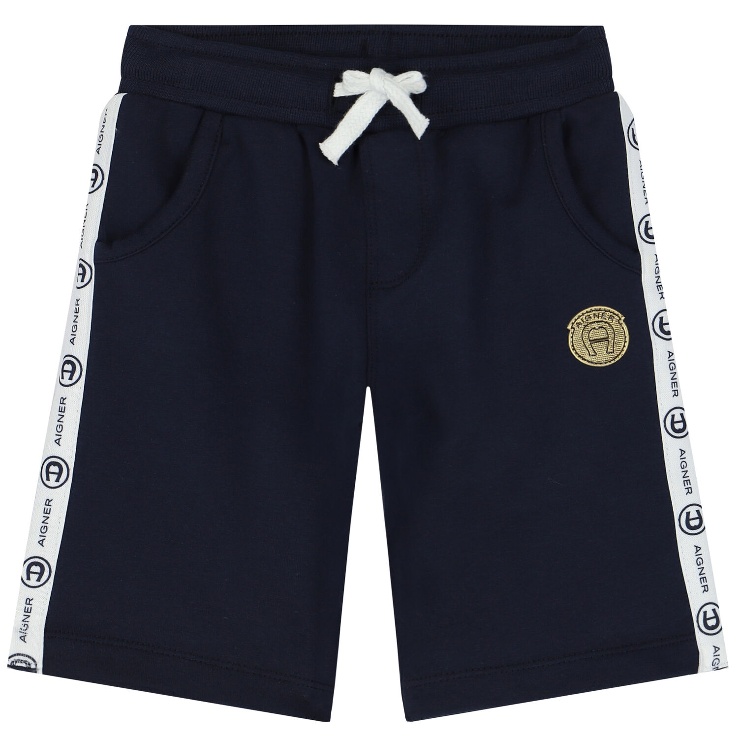 Younger Boys Navy Logo Shorts, 2, hi-res image number null