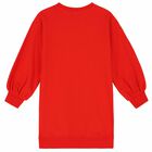 Girls Red Logo Dress, 1, hi-res
