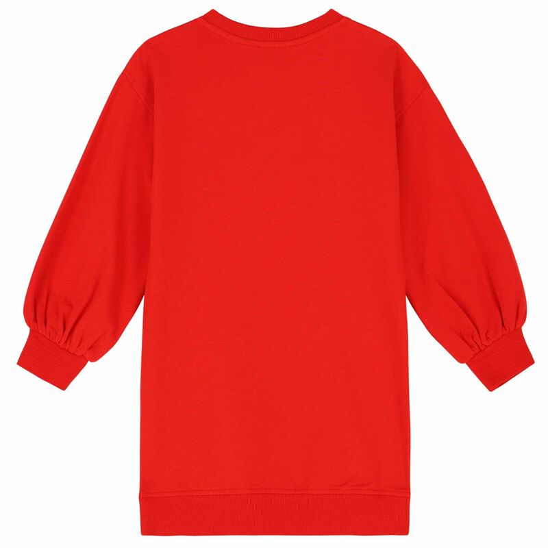 Girls Red Logo Dress, 1, hi-res image number null
