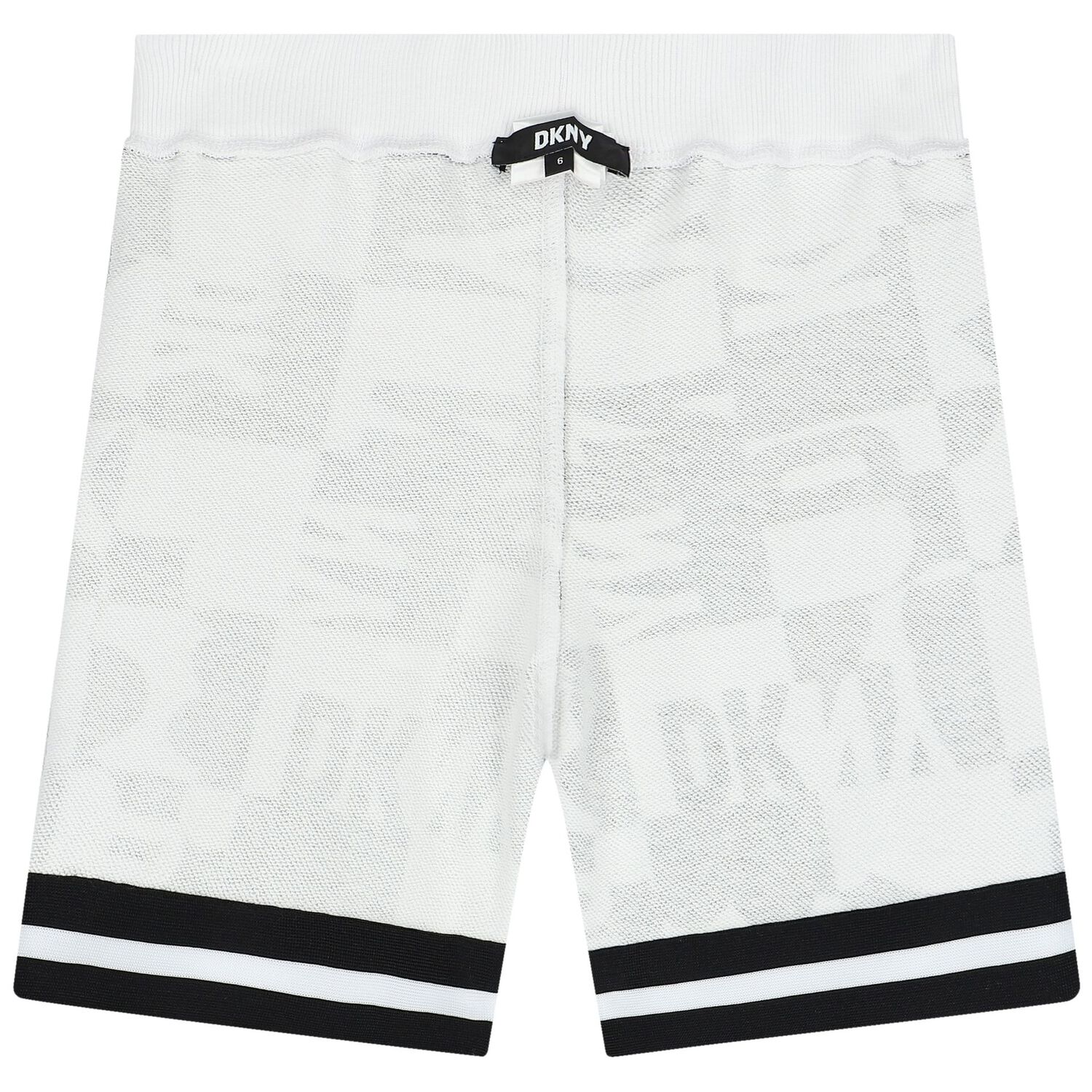 White & Black Logo Reversible Shorts, 1, hi-res