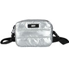 Girls Black & Silver Logo Reversible Handbag, 1, hi-res