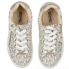 Girls Ivory Logo Trainers, 1, hi-res