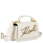 Girls White Logo Handbag, 1, hi-res