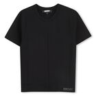 Girls Black Logo Milano Jersey 3-in-1 Dress, 1, hi-res