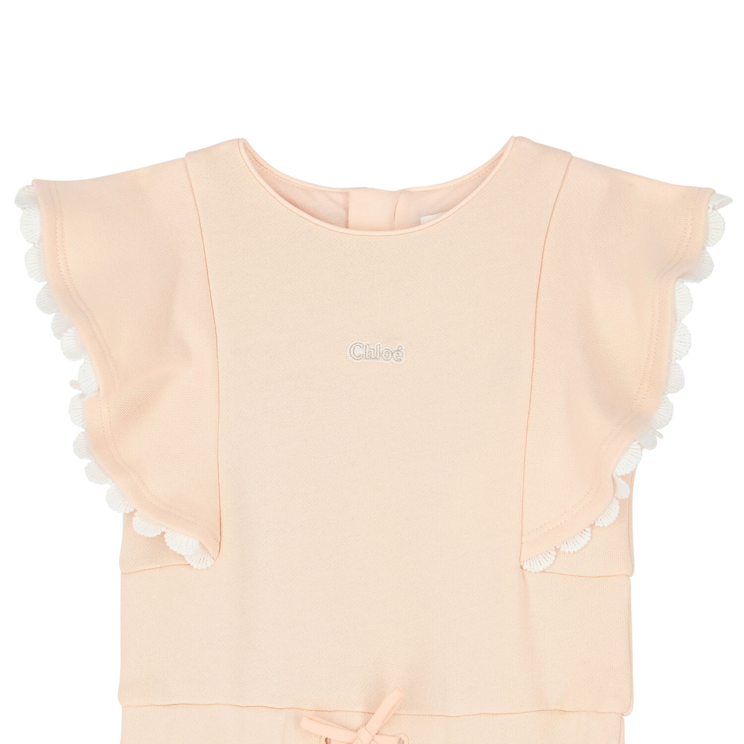 Younger Girls Pink Logo Playsuit, 1, hi-res