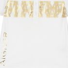 Younger Boys White Logo Polo Shirt, 1, hi-res