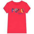 Girls Pink Logo T-Shirt, 1, hi-res
