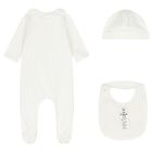 Baby Girls Ivory Babygrow Gift Set, 1, hi-res