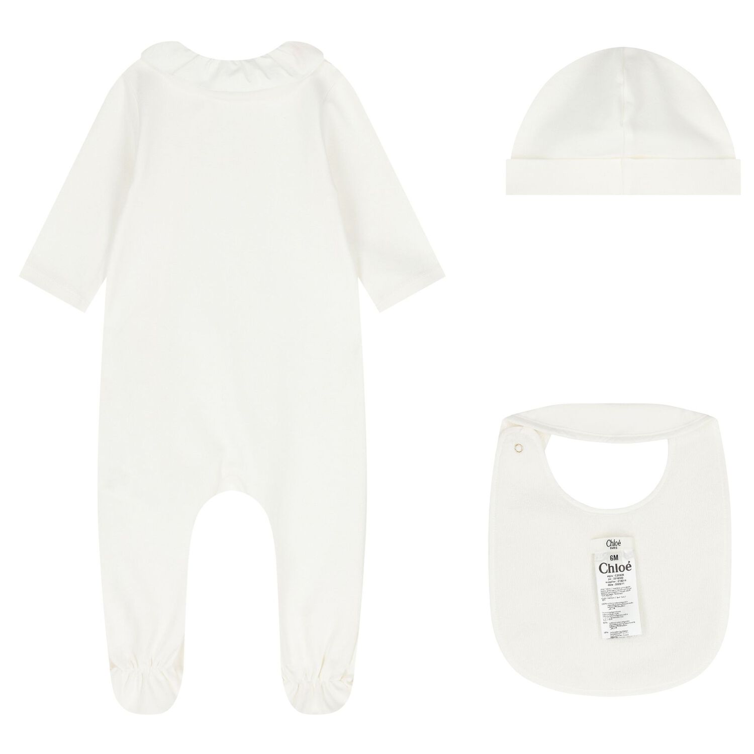 Baby Girls Ivory Babygrow Gift Set, 1, hi-res