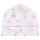 Baby Girls White & Pink Ready To Dance Hat, 1, hi-res